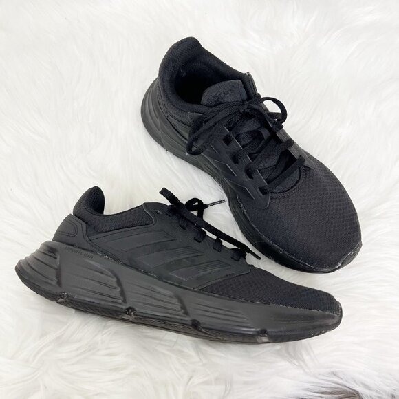 Adidas Galaxy 6 Core Black Cloudfoam Ortholite Mesh Running Shoes Womens 8 - Picture 1 of 11